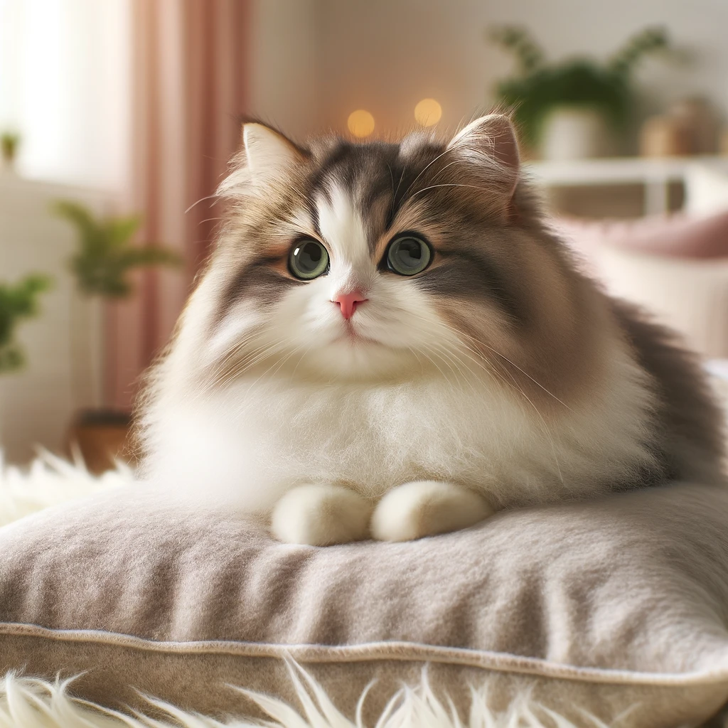 A clearly recognizable cat